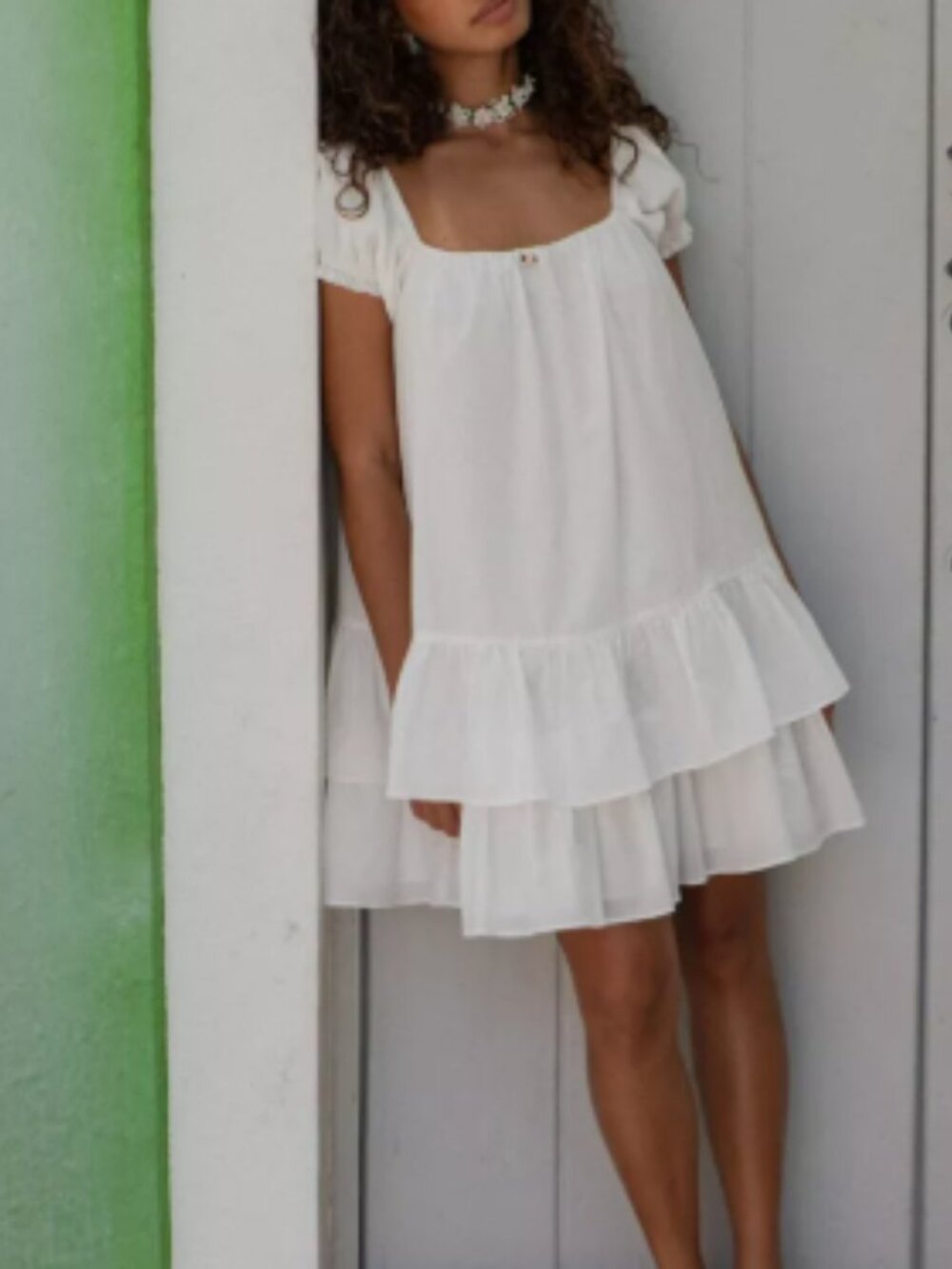 Sabrina Dress - White - NWT 100% cotton - Picture 3 of 6